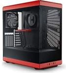 HYTE Y40 Red Black ATX Midi Tower Gaming Geh&auml;use rot/schwarz, Seitenfenster