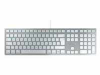 Cherry KC 6000C für Mac USB-C Tastatur US-Layout silber JK-1620US-1