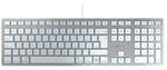 Cherry KC 6000C f&uuml;r Mac USB-C Tastatur US-Layout silber