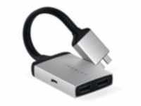 Satechi USB-C Dual HDMI Adapter Silber ST-TCDHAS