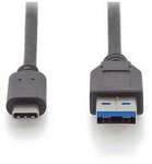 DIGITUS AK-300146-010-S USB Type-C Gen2 Verbindungskabel auf A St./St. 1m