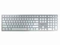 CHERRY KW 9100 Slim für Mac kabellose Tastatur US-Layout weiß-Silber...