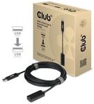 Club 3D USB 3.2 Gen2 Typ A-Verl&auml;ngerungskabel 10 Gbits St./B. 5 m schwarz