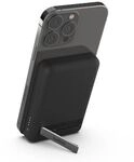 Belkin BOOST CHARGE&trade; Magnetische drahtlose Powerbank 5000mAh, Standfu&szlig;, schwarz