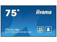 iiyama LH7554UHS-B1AG 189cm (75 ") 4K UHD IPS Digital Signage Monitor HDMI/DP/DVI