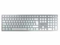 CHERRY KW 9100 Slim für Mac kabellose Tastatur FR-Layout weiß-Silber