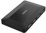 Hama 00200122 USB-Hub, 4 Ports, USB 2.0, 480 Mbit/s, inkl. Kabel und Netzteil