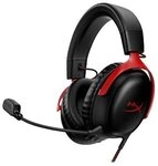 HyperX Cloud III Gaming-Headset Rot/Schwarz, kabelgebunden, passend f&uuml;r PC, PS5,