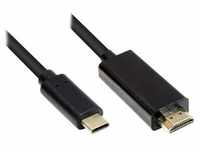 Good Connections Adapterkabel USB-C zu HDMI 2.0 4K2K/ UHD 1,0m schwarz GC-M0100