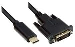 Good Connections Adapterkabel USB-C zu DVI 24+1 2m schwarz
