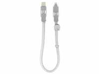 Rolling Square inCharge XL 6-in-1 Multi-Ladekabel 30cm Weiß XLS02R
