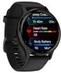 Garmin Venu&reg; 3 Schwarz/Schiefergrau mit Schnellwechsel-Silikon-Armband