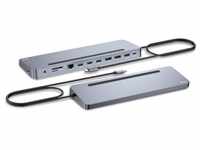 i-tec USB-C Metal Ergonomic 3x 4K Display Docking Station + PD 100W C31FLAT2PDPRO