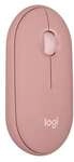 Logitech Pebble Mouse 2 M350S Ros&eacute; - Bluetooth (3x Easy-Switch), 4000 DPI,