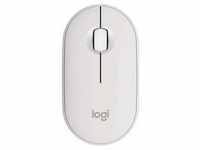 Logitech Pebble Mouse 2 M350S Weiß - Schlanke, kompakte Bluetooth®-Maus 910-007013