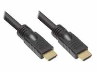 Good Connections HDMI High Speed Kabel 20m Ethernet vergoldet St./St. schwarz