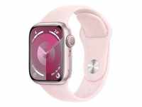 Apple Watch Series 9 GPS 41mm Aluminium Rosè Sportarmband Hellrosa - S/M MR933QF/A