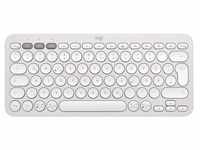 Logitech Pebble Keys 2 K380S Weiß - Minimalistische kabellose Tastatur 920-011796