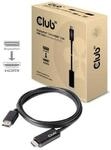 Club 3D DisplayPort 1.4 Adapterkabel 2m DP zu HDMI 2.0b HDR UHD St./St. schwarz