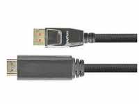 Good Connections PYTHON DisplayPort 1.4/HDMI Kabel 5m 4K UHD@60Hz vergoldet OFC
