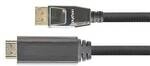 PYTHON DisplayPort 1.4/HDMI Kabel 5m 4K UHD@60Hz vergoldet OFC St./St. schwarz