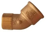 Viega Rotguss Winkel 45&deg; IG/AG 3/8" - Nr. 3121