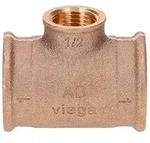 Viega Rotguss T-St&uuml;ck reduziert 1" x 1/2" x 1" - Nr. 3130