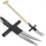 Ampferstecher aus Stahl mit T-Stiel, Robuster Unkrautentferner