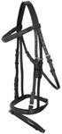 Covalliero Trensenzaum Standard - hochwertiges Leder, inkl. Gurtz&uuml;gel, schwarz,