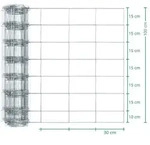 50m VOSS.farming Classic Wildzaun, Knotengeflecht, H&ouml;he 100cm - 100/08/30, verzinkt