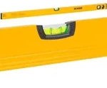 Alu-Wasserwaage 100cm, 2 Libellen, gelb pulverbeschichtet