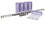 Fliegen-PVC-Streifenvorhang Set mit Stanz&ouml;ffnungen 1,3m breit - 225cm x 3mm,...