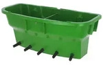 K&auml;lbertr&auml;nkewanne Multi Feeder mit 5 Softy-Saugern, 30 Liter