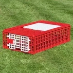 Gefl&uuml;geltransportkiste, bruchsicher, 2 T&uuml;ren (95x57x24 cm)