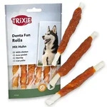 Trixie Denta Fun Chicken Chewing Rolls, Hundeleckerli mit Huhn, 12cm, 30...