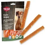 Trixie PREMIO Cheese Chicken Stripes, Hundeleckerli mit H&uuml;hnchen und K&auml;se, 100g