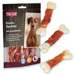 Trixie PREMIO Duckies, Hundeleckerli mit Entenbrust, Snackknochen, 100g