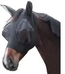 Fliegenschutzmaske FinoStretch schwarz, Pony