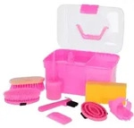 Covalliero Putzbox 8-teilig gef&uuml;llt - Putzkasten f&uuml;r Kinder, rosa