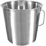 Edelstahleimer mit Tragegriff, hochglanzpoliert, 8,5 Liter