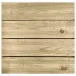 Terrassenfliesen JULIA 50x50cm aus Kiefernholz, Holzfliesen, 3,5cm dick, natur