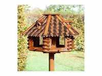 Riesengroßes VOSS.garden Vogelhaus Herbstlaub aus Holz (ohne Ständer)