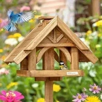Gro&szlig;es VOSS.garden Vogelhaus Finkenheim aus Holz, inkl. St&auml;nder
