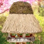 VOSS.garden Vogelhaus F&ouml;hr - rundes Vogelfutterhaus, Reetdach, &Oslash; 65cm