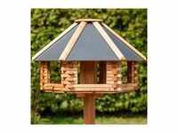 VOSS.garden Tofta - hochwertiges Vogelhaus aus Holz mit Metalldach