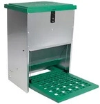 FEED-O-MATIC Gefl&uuml;gelfutterautomat mit Trittplatte, verzinkt, 12kg