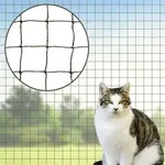 Katzennetz 6 x 3m f&uuml;r Fenster + Balkon + Voliere, drahtverst&auml;rkt, olivgr&uuml;n