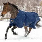 Bucas Irish Turnout Pferdedecke, 150g, 135cm navy/gold