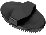 Gummistriegel, Striegel - Pferde-Striegel, oval, schwarz