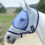 Bucas Buzz-Off Deluxe XXXS Fliegenmaske mit Ohren, blau